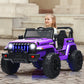 12V Kids Ride-on Jeep Car with 2.4 G Remote Control-Purple