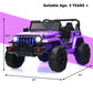12V Kids Ride-on Jeep Car with 2.4 G Remote Control-Purple