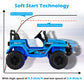 12V Kids Ride-on Jeep Car with 2.4 G Remote Control-Blue