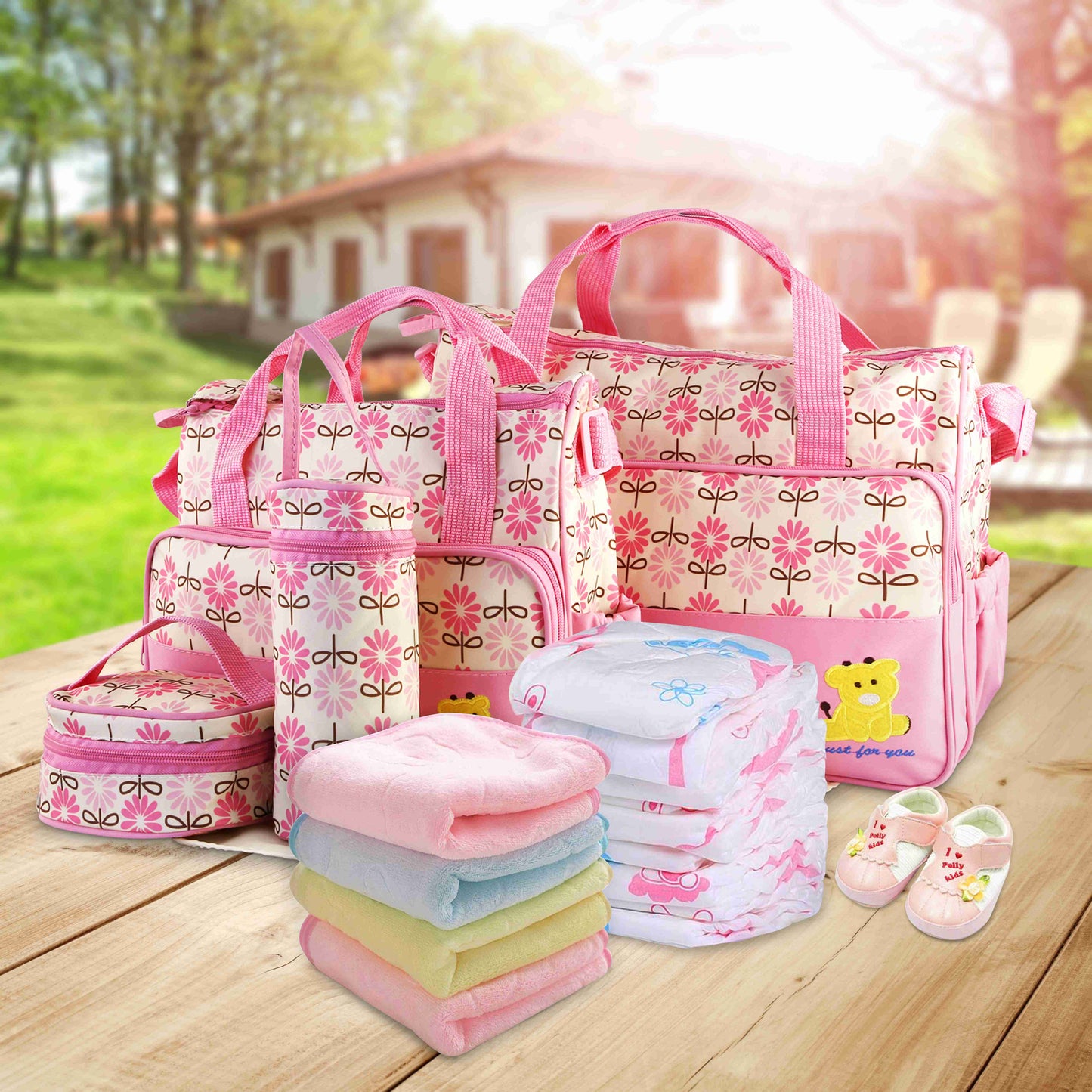 GBruno 5PCS Baby Nappy Diaper Bags