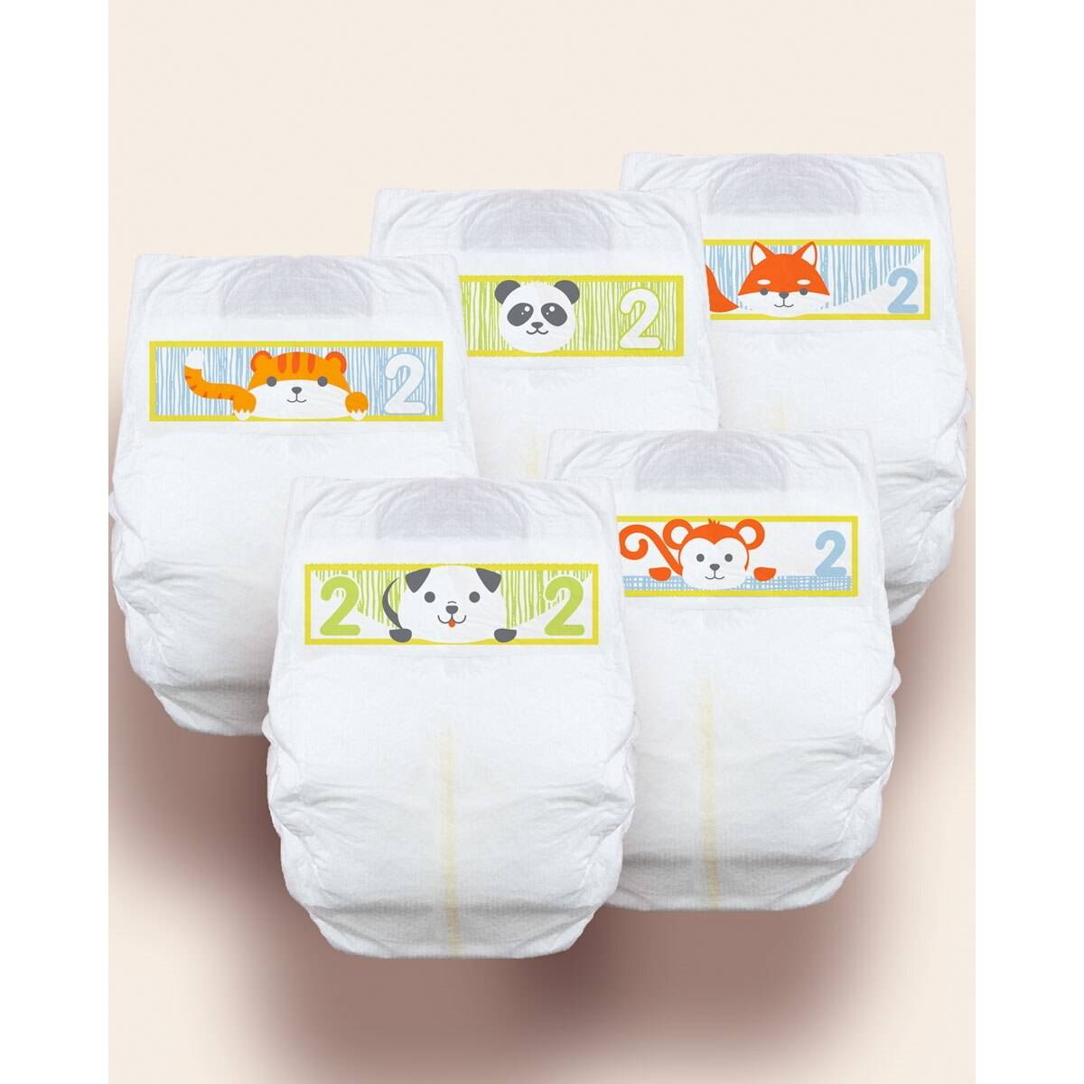 Cuties Complete Care Baby Diapers, Size 2