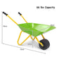 Outdoor Garden Backyard Play Toy Kids Metal Wheelbarrow-Light Green